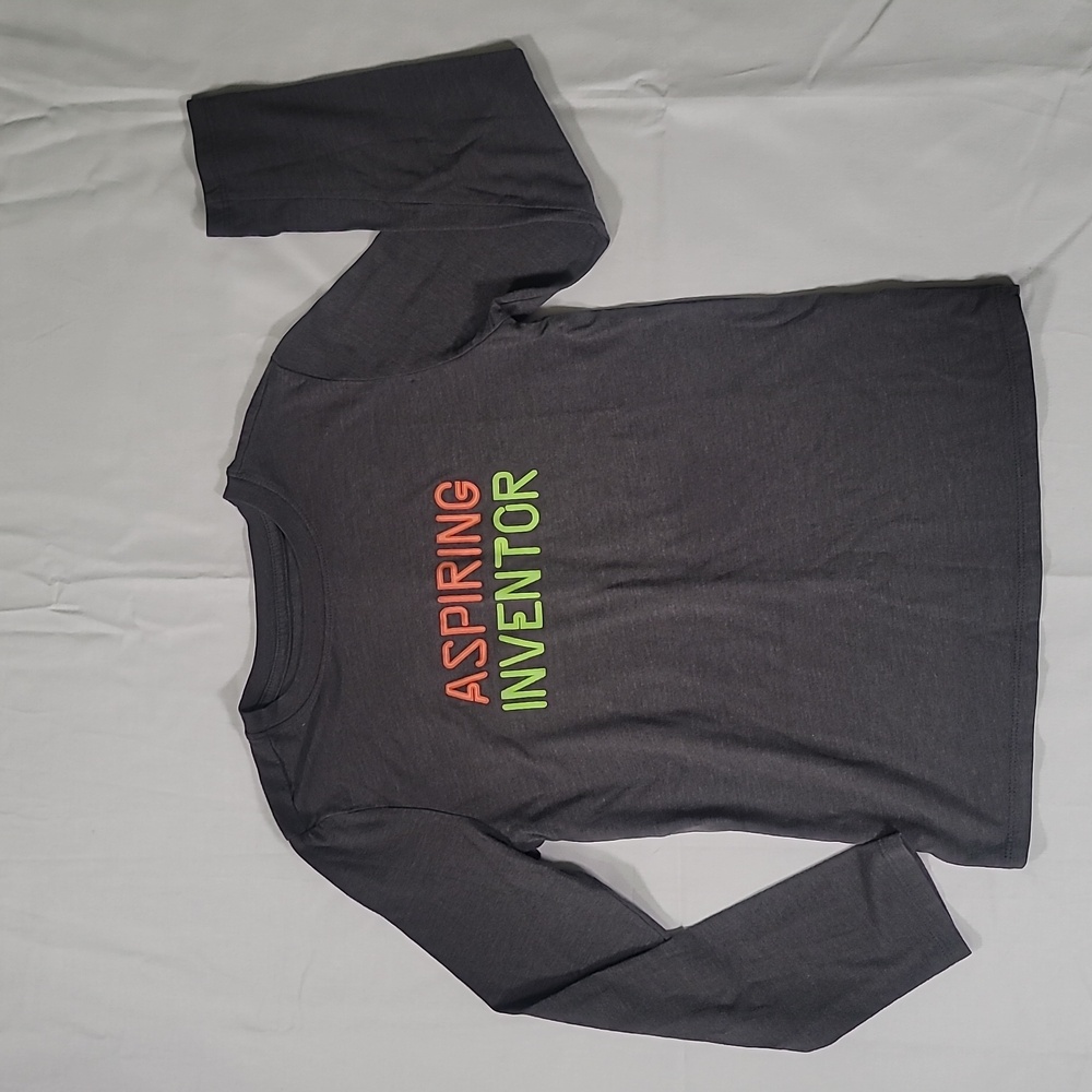 Cat & Jack Gray Shirt with Neon Text